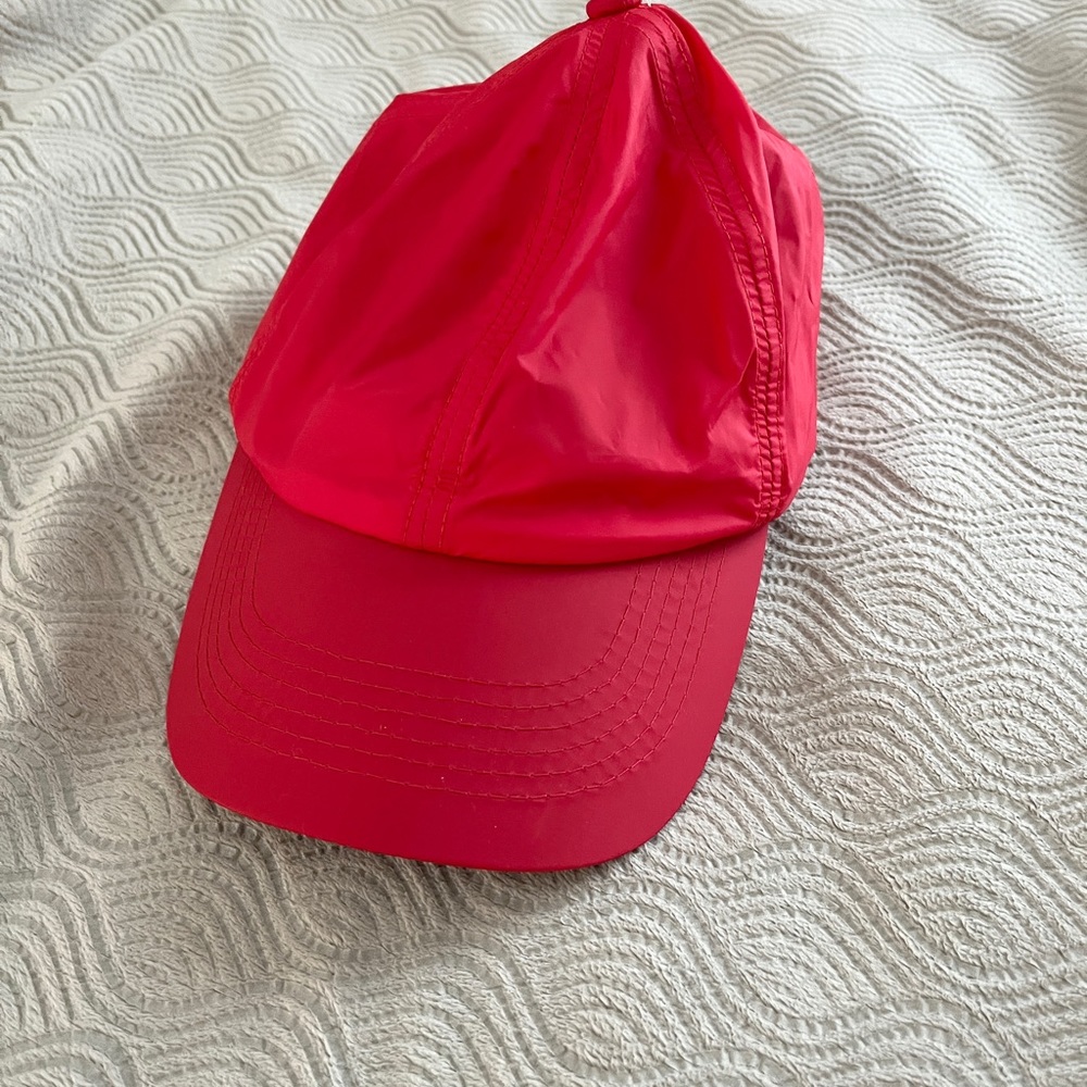 Free People X San Diego Hat red six panel logo nylon adjustable slide one size